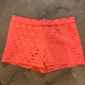 Lilly Pulitzer Neon Pink Laser Cutout Shorts
